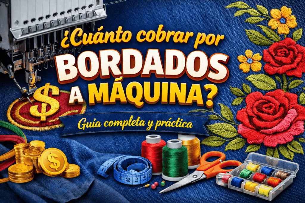 Cuánto cobrar por bordados a máquina